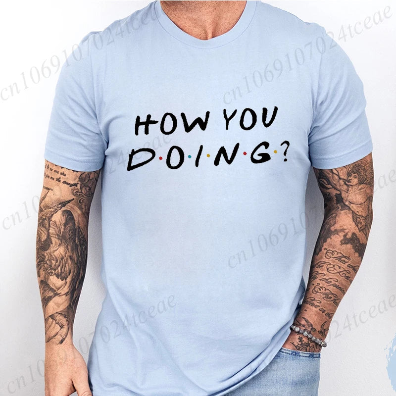 Friends Tv Show Tshirt for Men Women Clothing Harajuku Tee Female Streetwear 2000s Harajuku Clothes Women Clothing Y2k Tee Tops