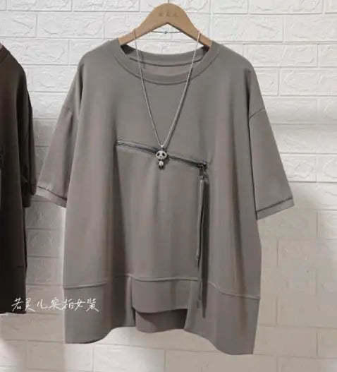 Zipper Sweatshirts Women Fashion White Pullovers  Women Clothing  Autumn Clothes Women
