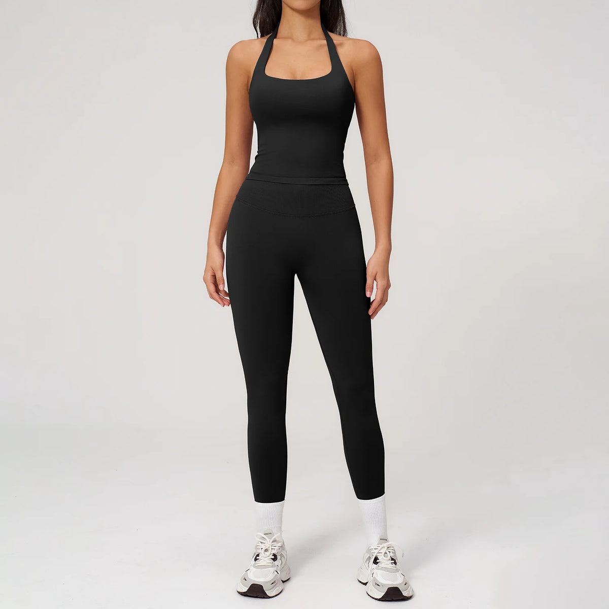 Women's Clothing 2026 Trend Elegant Sets Of 2-piece Lady Summer Outfit Woman Slim Fit Solid Color Spring Fitness Wear Women