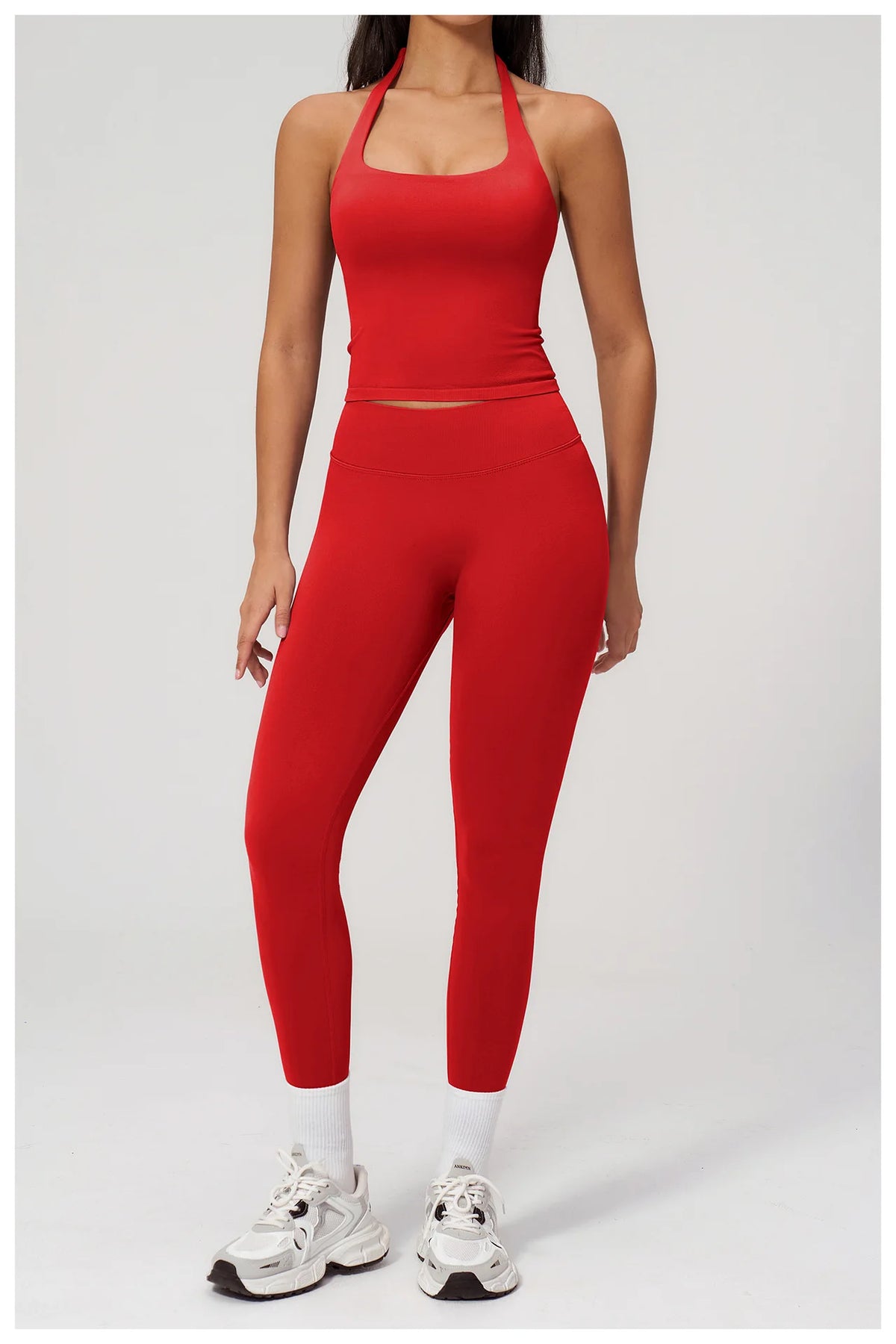 Women's Clothing 2026 Trend Elegant Sets Of 2-piece Lady Summer Outfit Woman Slim Fit Solid Color Spring Fitness Wear Women