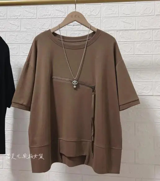 Zipper Sweatshirts Women Fashion White Pullovers  Women Clothing  Autumn Clothes Women