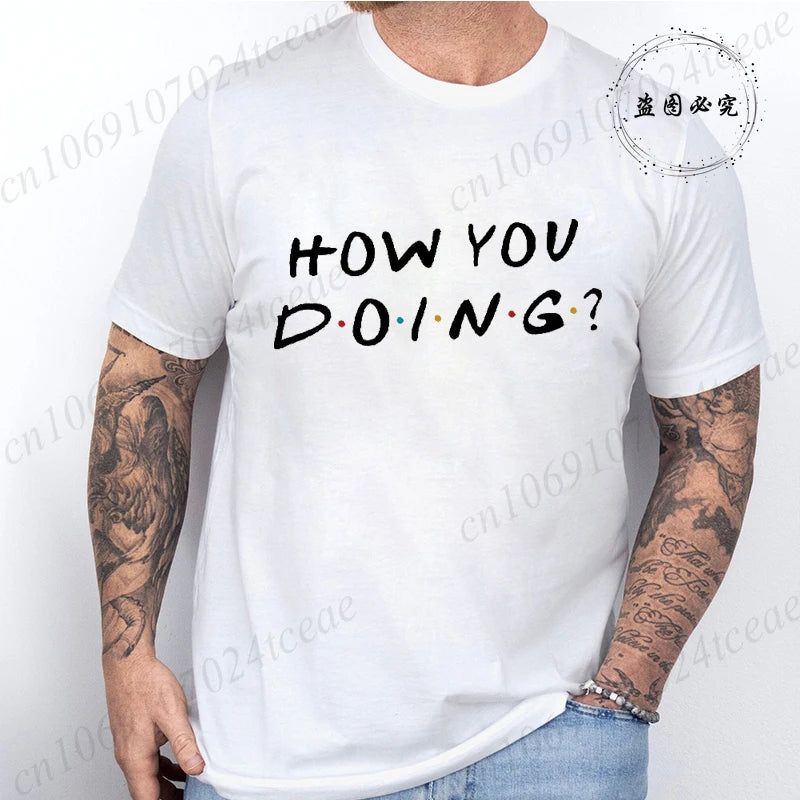 Friends Tv Show Tshirt for Men Women Clothing Harajuku Tee Female Streetwear 2000s Harajuku Clothes Women Clothing Y2k Tee Tops