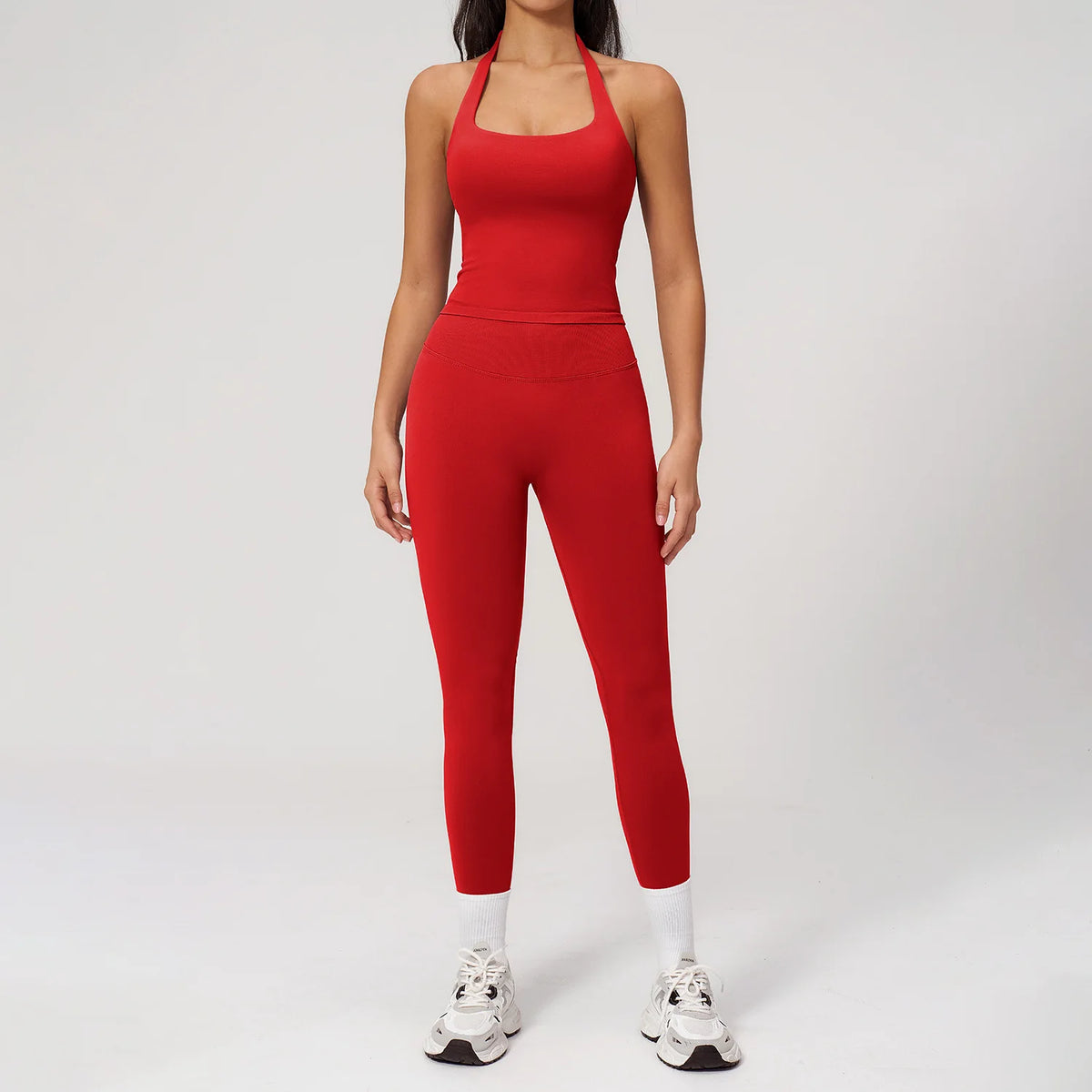 Women's Clothing 2026 Trend Elegant Sets Of 2-piece Lady Summer Outfit Woman Slim Fit Solid Color Spring Fitness Wear Women