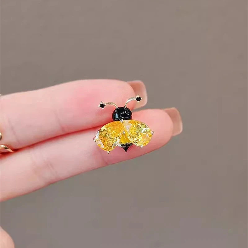 Exquisite Shiny Rhinestone Hummingbird Brooches For Women Clothing Coat Jewelry Accessries Gift