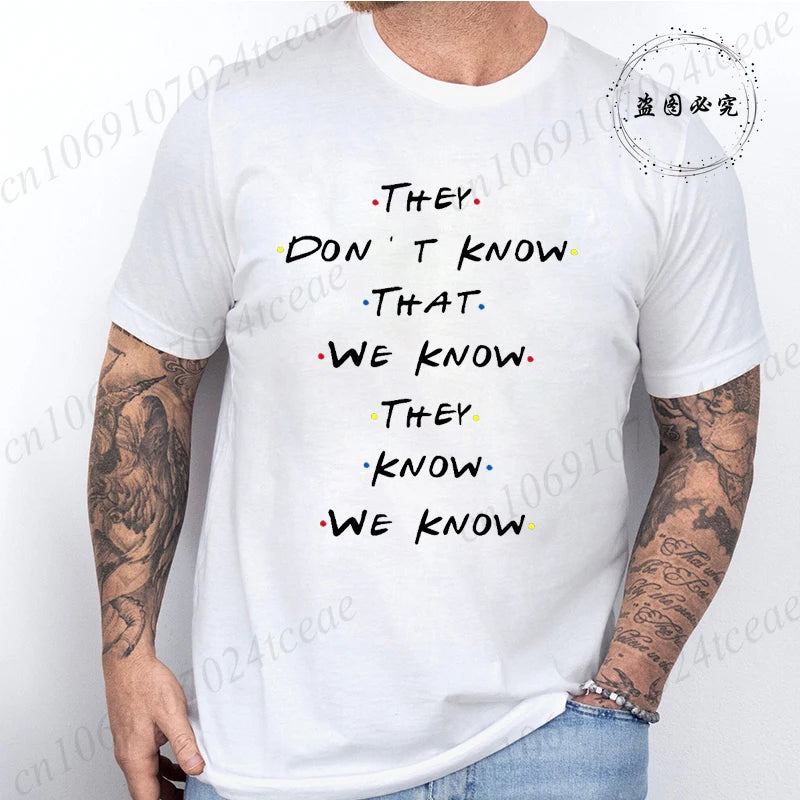 Friends Tv Show Tshirt for Men Women Clothing Harajuku Tee Female Streetwear 2000s Harajuku Clothes Women Clothing Y2k Tee Tops