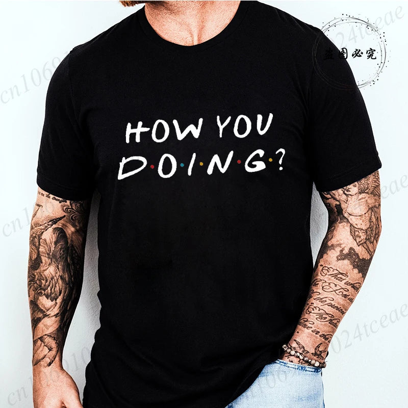 Friends Tv Show Tshirt for Men Women Clothing Harajuku Tee Female Streetwear 2000s Harajuku Clothes Women Clothing Y2k Tee Tops