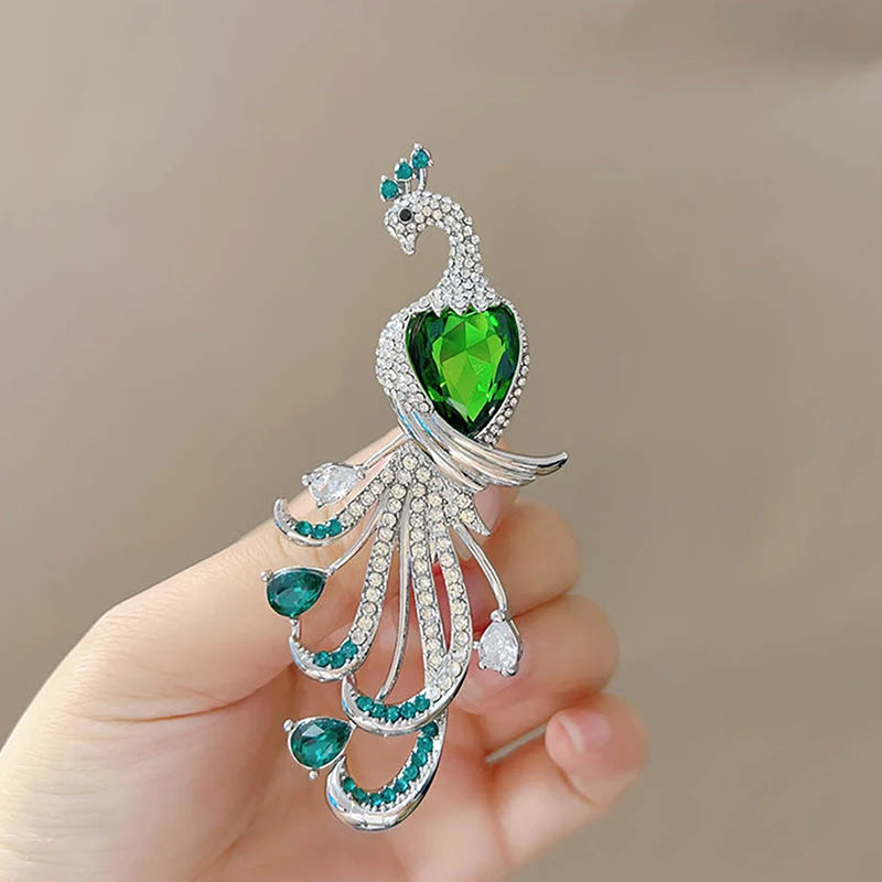Exquisite Shiny Rhinestone Hummingbird Brooches For Women Clothing Coat Jewelry Accessries Gift
