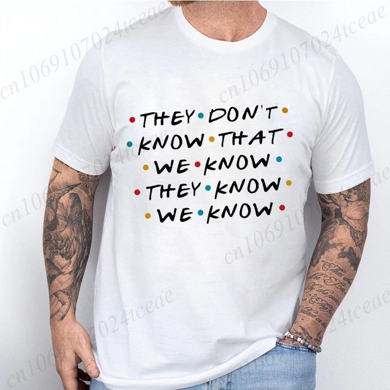Friends Tv Show Tshirt for Men Women Clothing Harajuku Tee Female Streetwear 2000s Harajuku Clothes Women Clothing Y2k Tee Tops