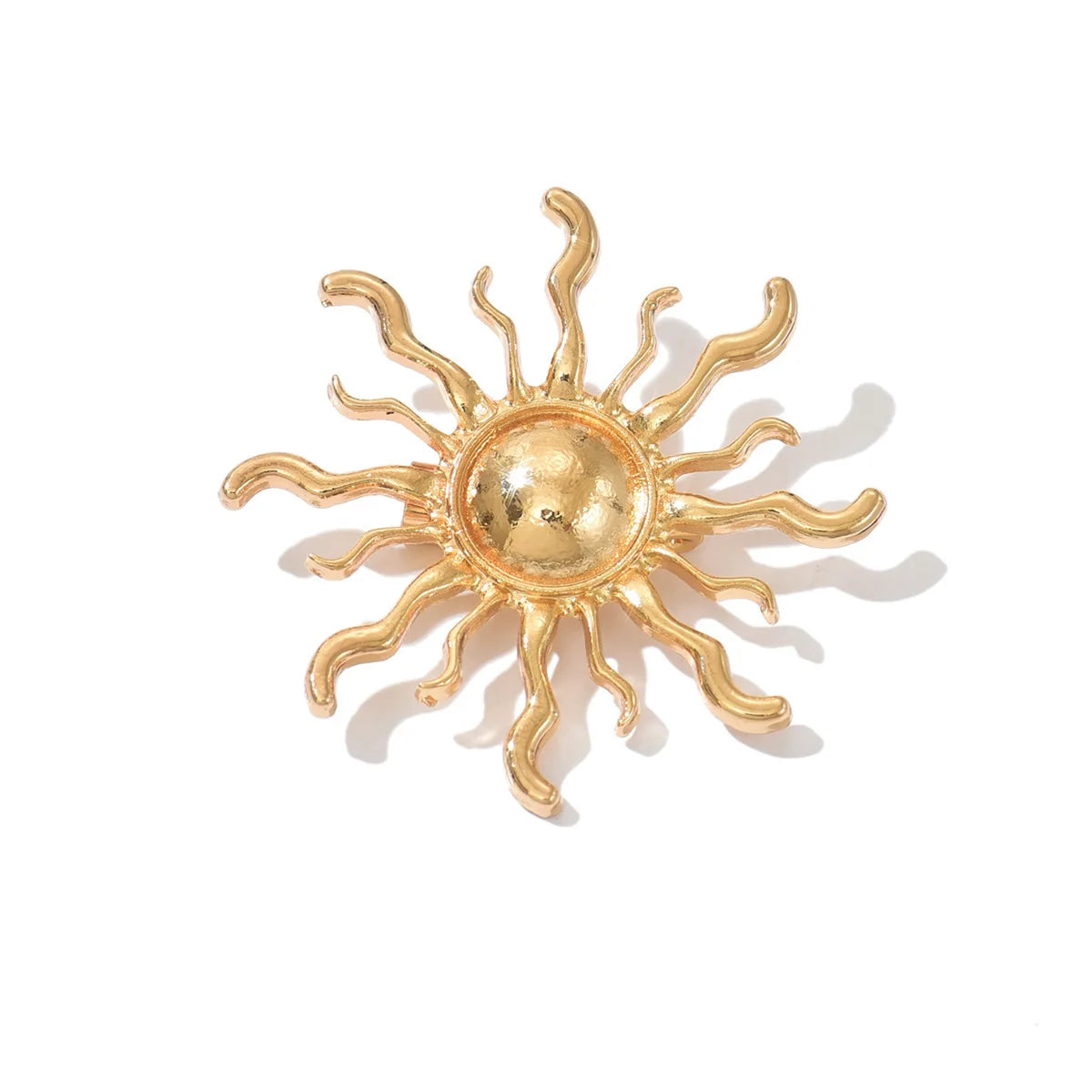 Vintage Sun Moon Star Brooches Alloy Crystal Pins Badge for Women Clothing Accessories