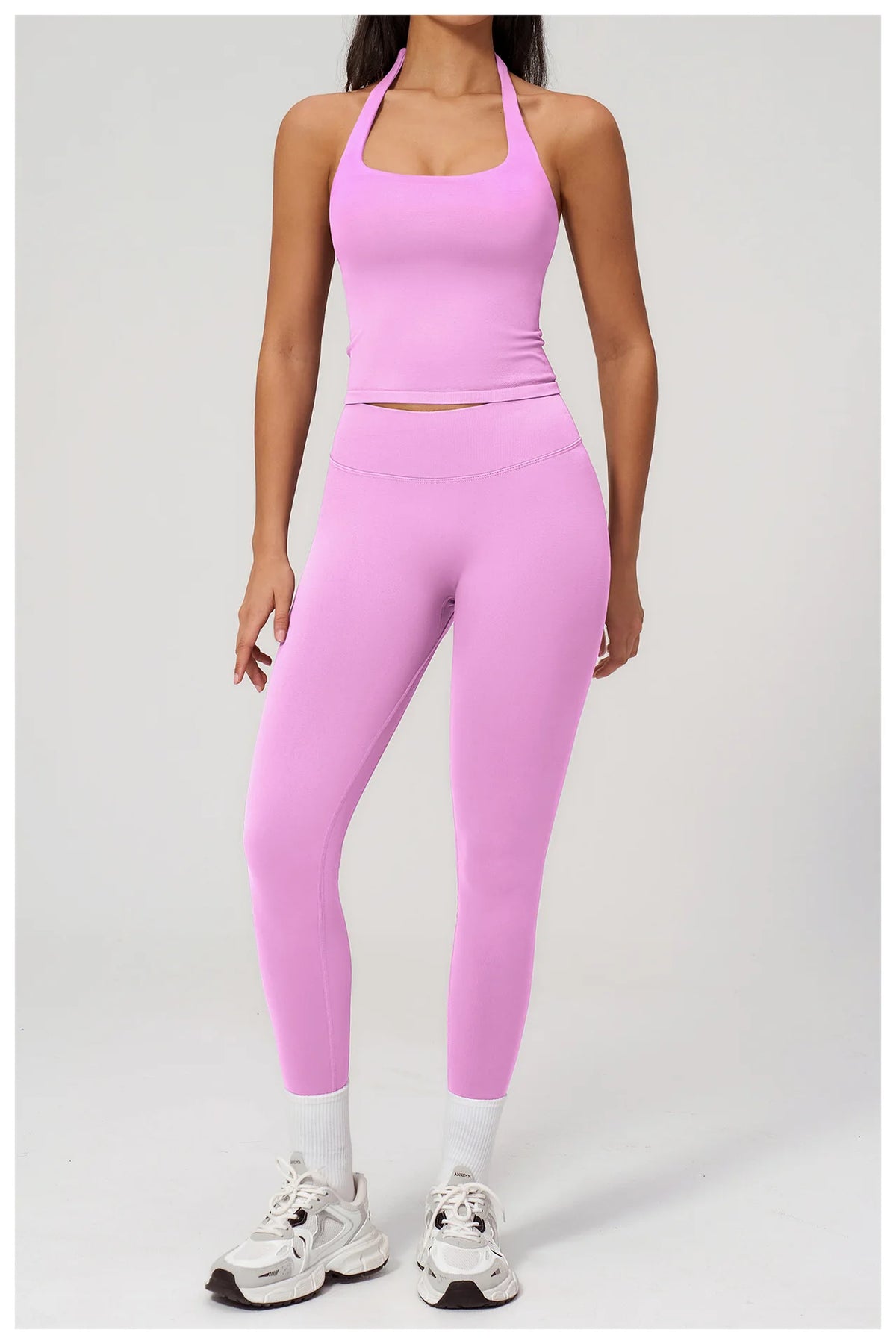 Women's Clothing 2026 Trend Elegant Sets Of 2-piece Lady Summer Outfit Woman Slim Fit Solid Color Spring Fitness Wear Women