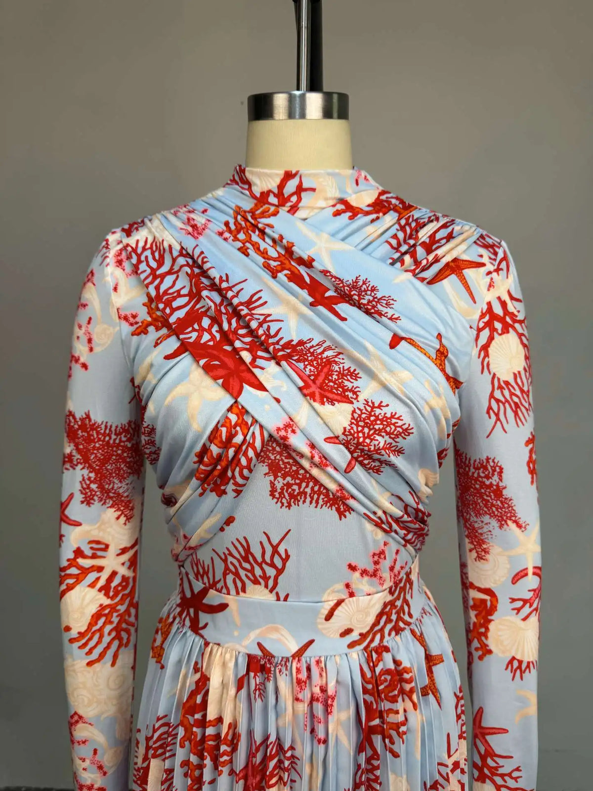 Women Clothing 2 Pieces Print Long Sleeve Shirt Top and Pleated Mini Skirt Luxury Fashion Wear Elegant Party Birthday Dress Set