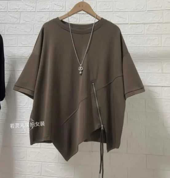 Zipper Sweatshirts Women Fashion White Pullovers  Women Clothing  Autumn Clothes Women