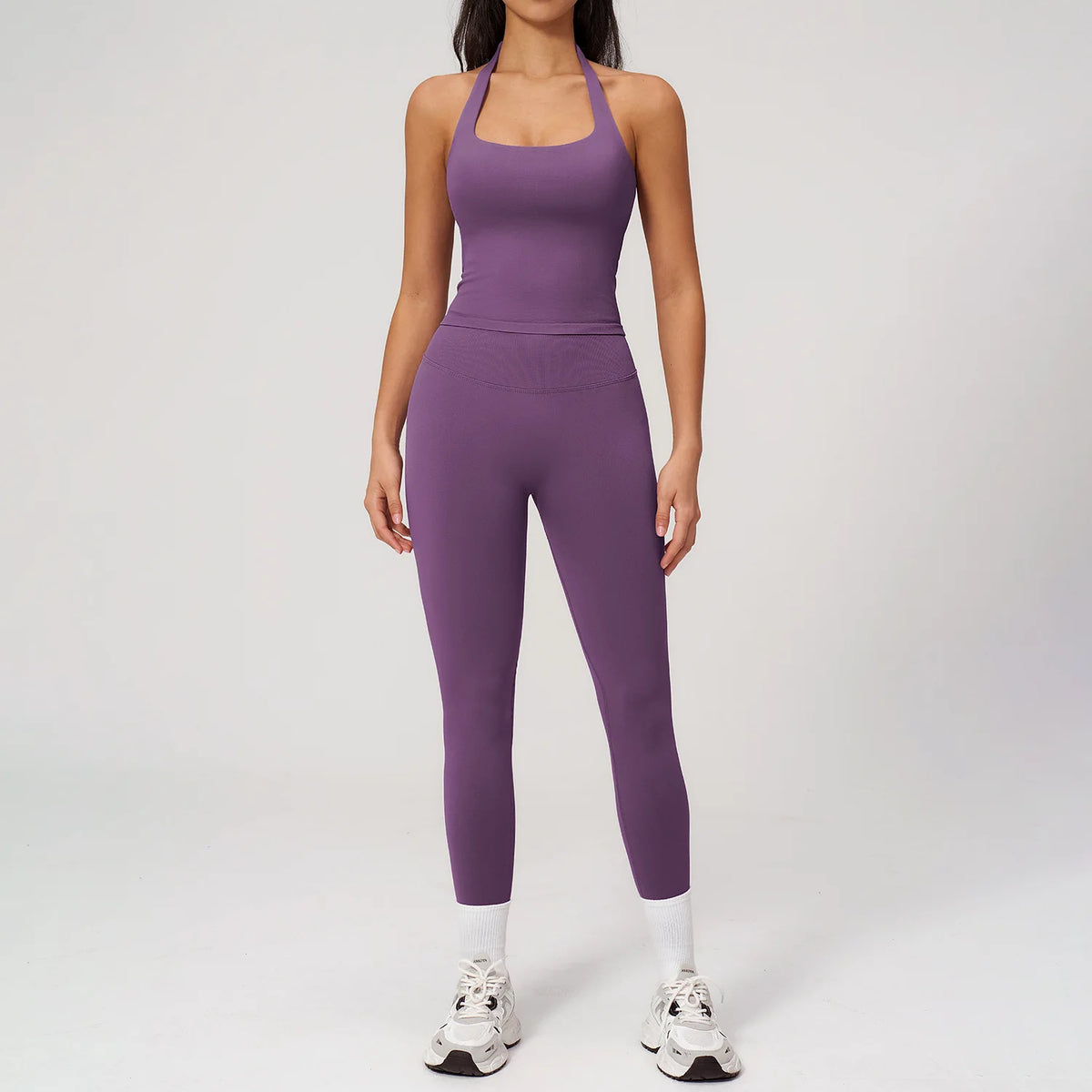 Women's Clothing 2026 Trend Elegant Sets Of 2-piece Lady Summer Outfit Woman Slim Fit Solid Color Spring Fitness Wear Women