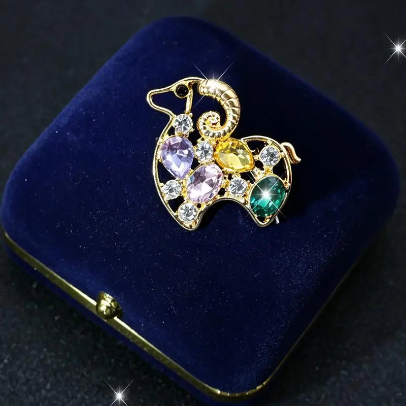 Exquisite Shiny Rhinestone Hummingbird Brooches For Women Clothing Coat Jewelry Accessries Gift