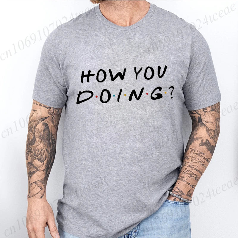 Friends Tv Show Tshirt for Men Women Clothing Harajuku Tee Female Streetwear 2000s Harajuku Clothes Women Clothing Y2k Tee Tops