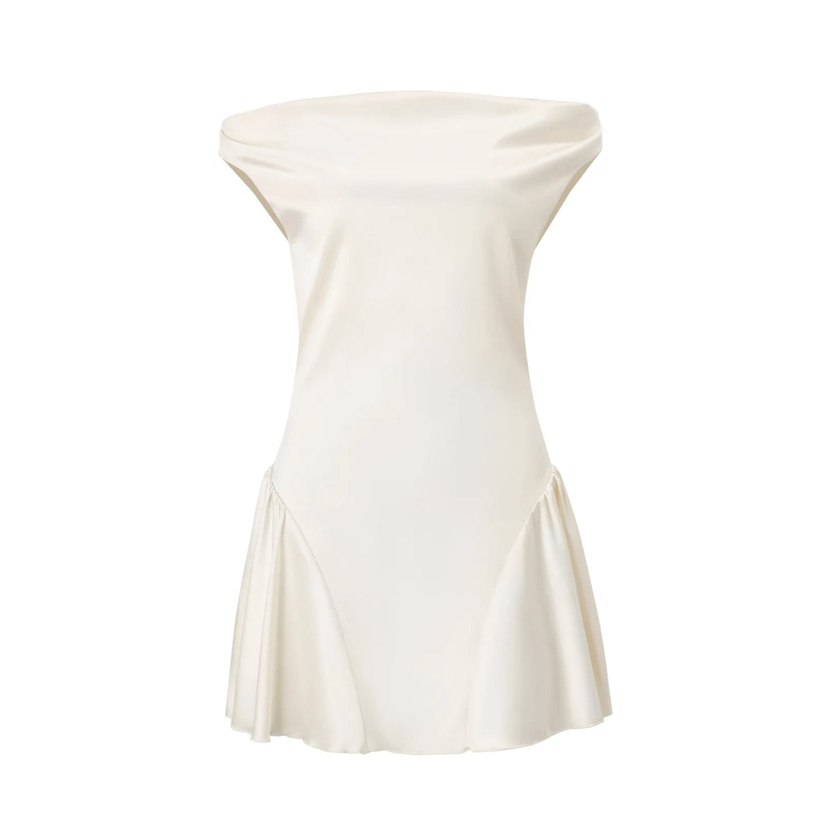 Women's Clothing 2026 Autumn French Sexy Pure Desire Sweet Temperament Waist Satin Dress Short Skirt